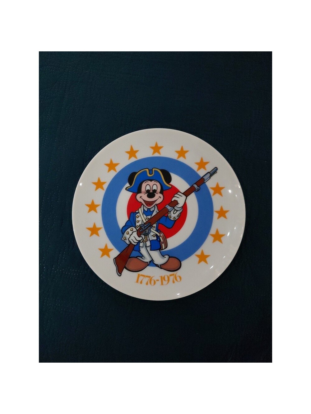 Walt Disney Mickey Mouse BICENTENNIAL 1776-1976 Collectible PLATE by SCHMID